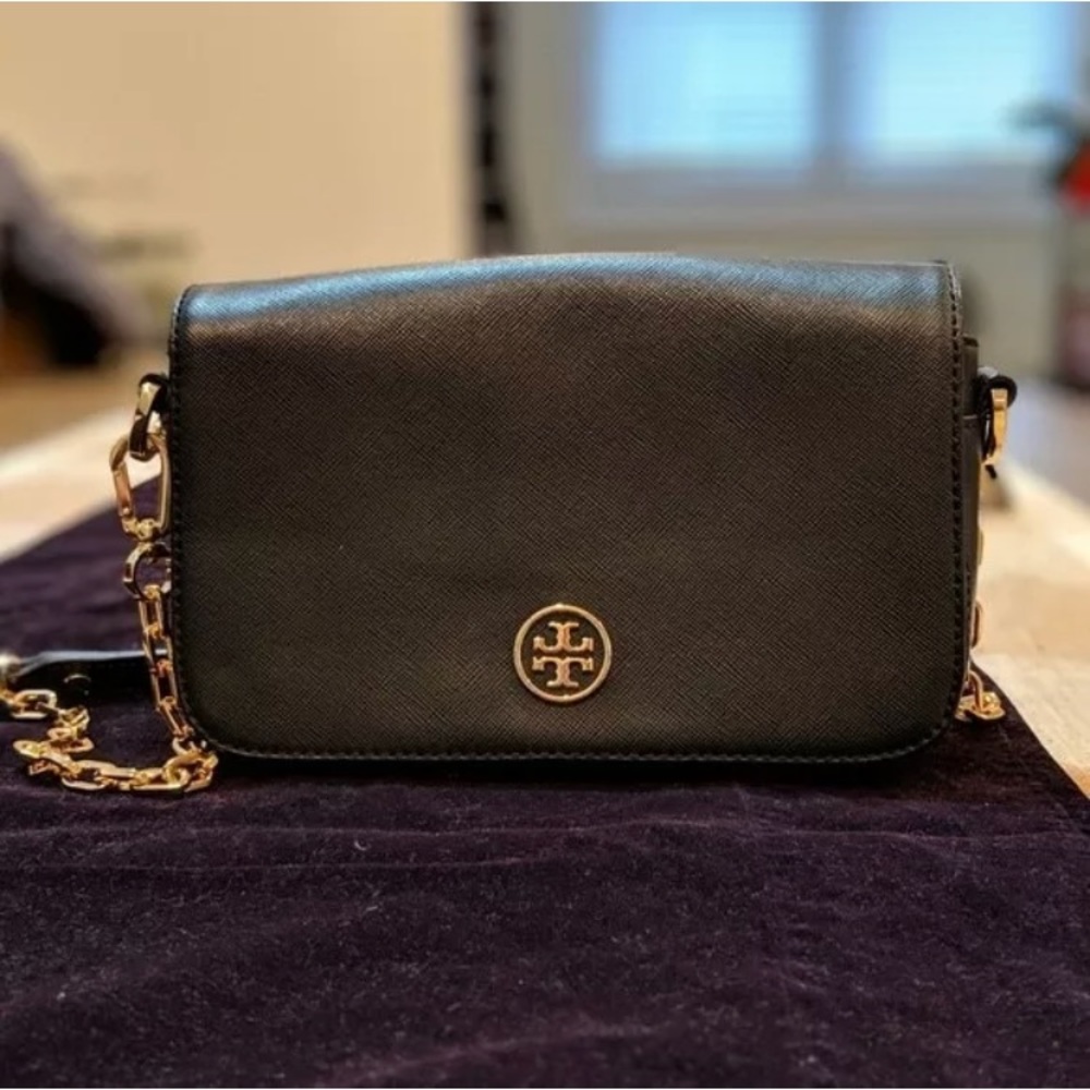 Tory Burch Convertible Shoulder Bag Black